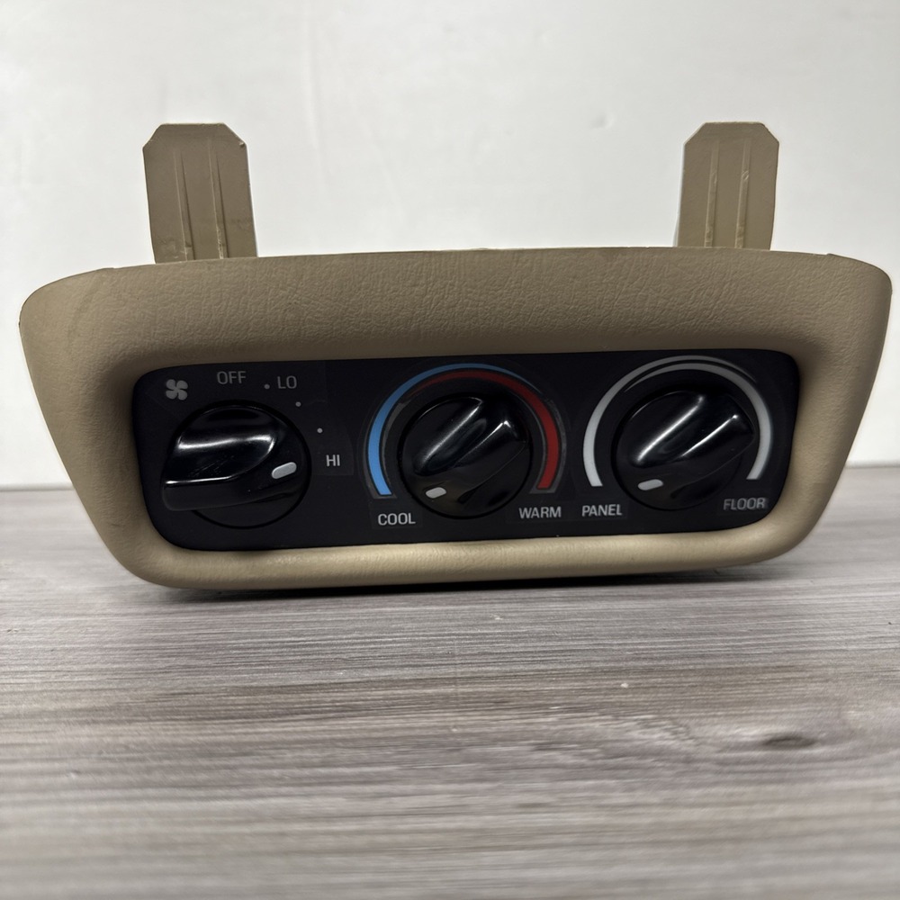 98-02 Ford Expedition Navigator Rear Overhead Climate Control Panel Tan OEM